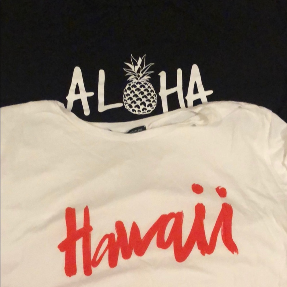 Two cotton Hawaii/Aloha T-shirt’s